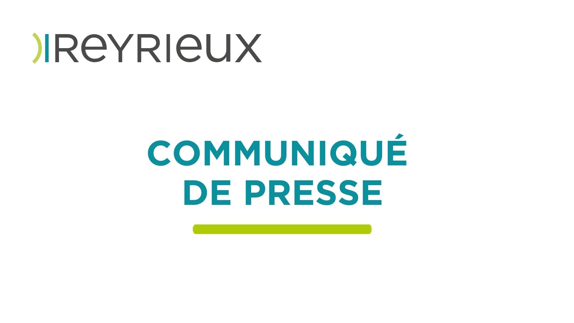 Communiqué de presse
